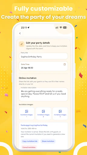 I-download ang Fiesta: Party Invitation Plan – RSVP at Invitations - Screenshot 4