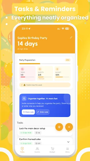 I-download ang Fiesta: Party Invitation Plan – RSVP at Invitations - Screenshot 3