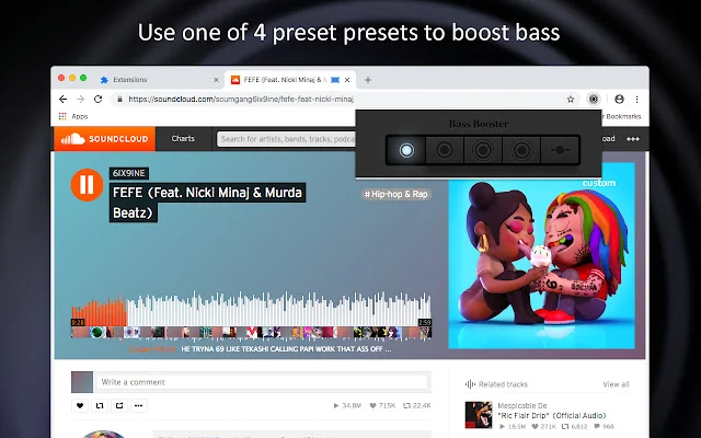Bass Booster Extreme Para sa Chrome – Palakasin ang Bass Mo - Screenshot 2