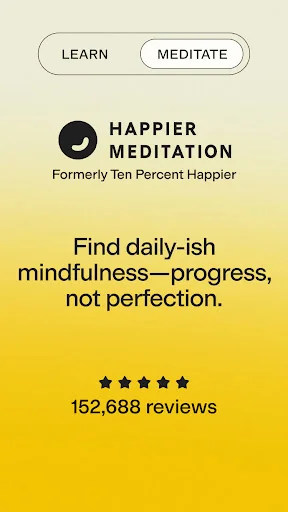 I-download ang Happier Meditation – Personalized na Gabay sa Kalmado - Screenshot 1