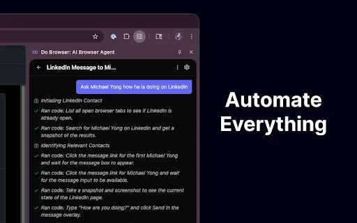 Do Browser: AI Browser Agent – I-automate ang Iyong Gawain - Screenshot 1