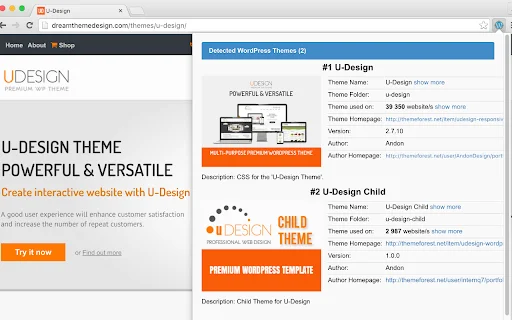 WordPress Theme Detector: Alamin ang WordPress Themes at Plugins - Screenshot 3