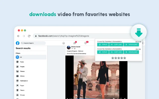 Video Downloader for Web: I-download ang mga Video nang Mabilis - Screenshot 1