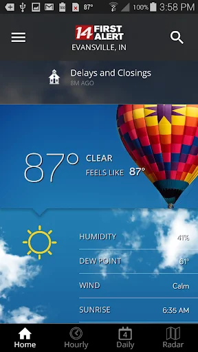 I-download ang 14FirstAlert Weather: Tumpak na Update sa Panahon - Screenshot 1