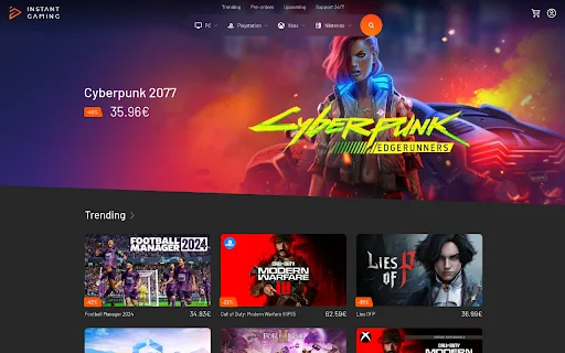 I-download ang Instant Gaming Extension: Pinakamurang Laro Dito! - Screenshot 1