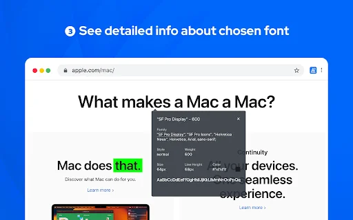 What Font – font finder: Tukuyin ang Font sa Web nang Madali - Screenshot 3