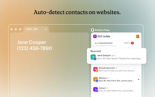 Podium Pass: I-streamline ang Customer Messaging sa Chrome - Screenshot 2
